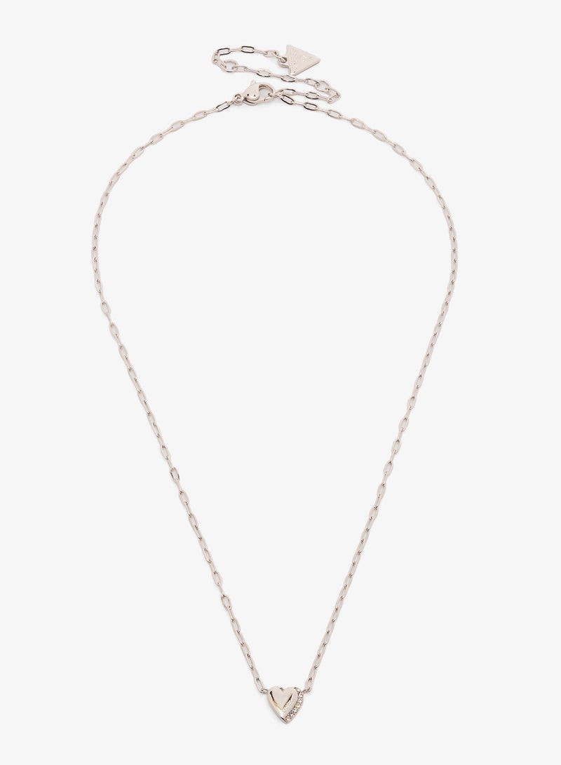 جس قلادة على شكل قلب وأقراط - Image 2